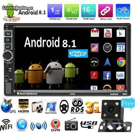 Radio Multimedia Android 8.1 camera, gps, skype, f