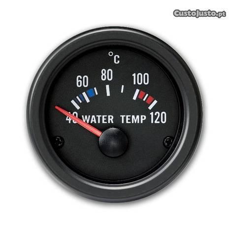 Manometro temperatura de agua fundo preto