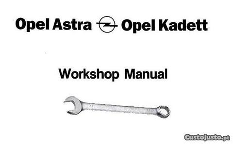 Opel astra kadett manuais serviço