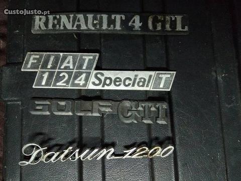 Emblemas Clássicos...Golf GTi, fiat 124 special T