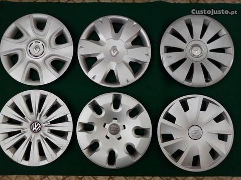 Tampões roda 15 VW Renault Seat Audi Mercedes