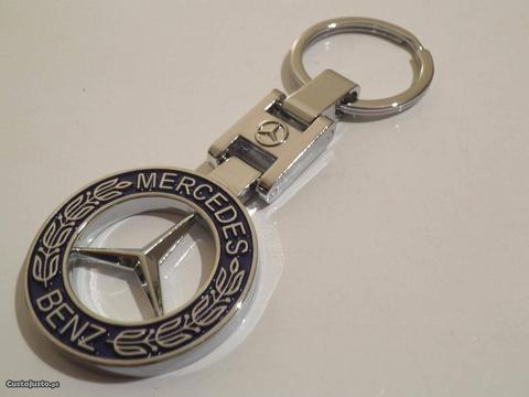 Porta chaves mercedes metal cromado