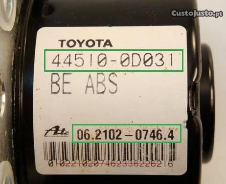 Abs Toyota Yaris (06.2109-0746.4)